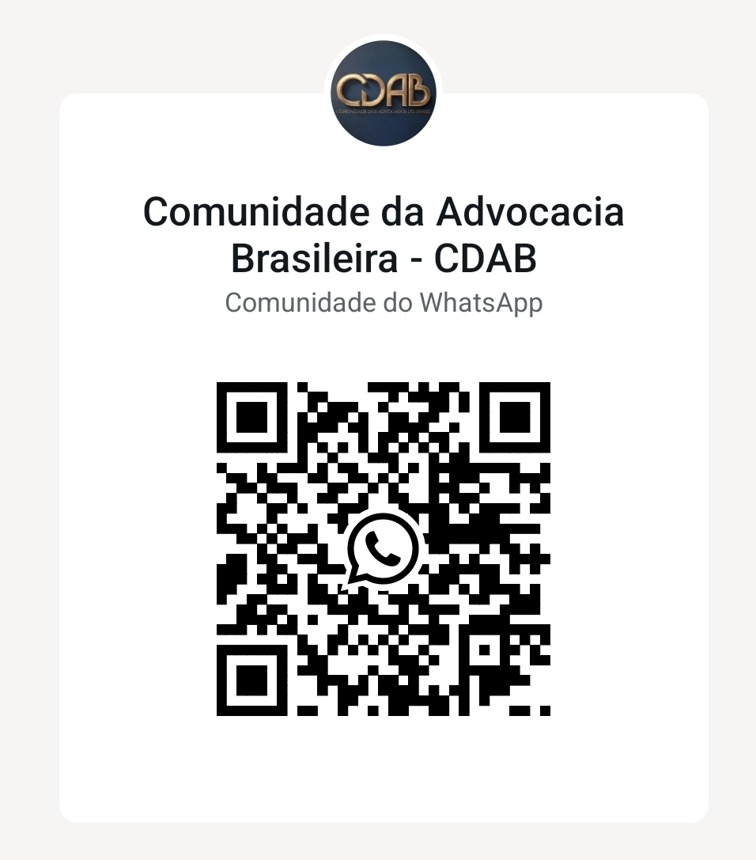 QR Code para entrar na Comunidade da Advocacia Brasileira no WhatsApp